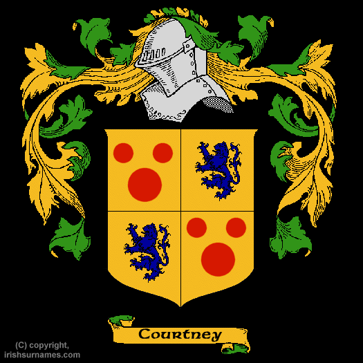 Courtney coat of arms and Courtney family history