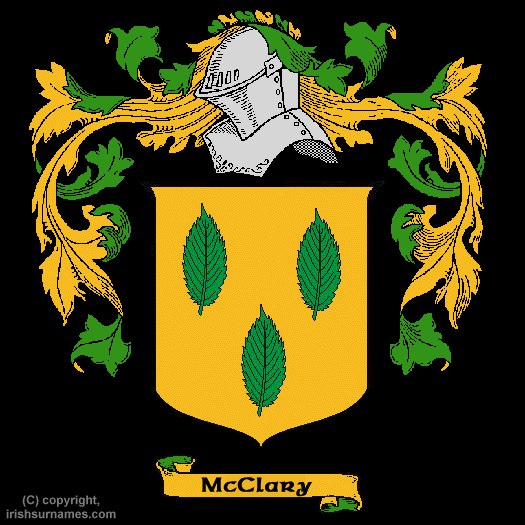 McCLary Coat of Arms, Family Crest - Click here to view