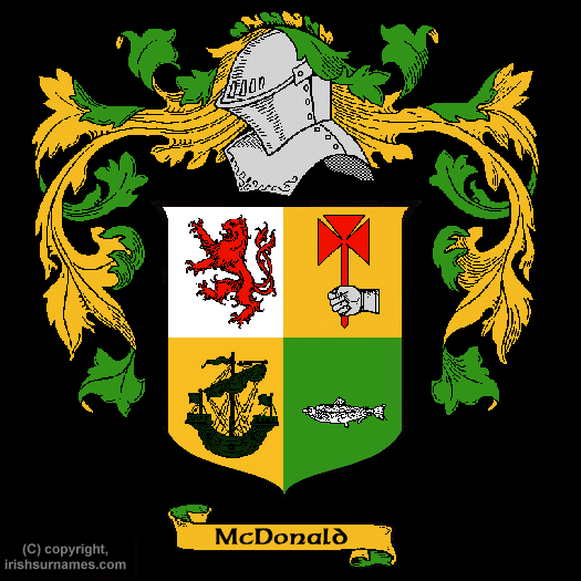 Click Here to view McDonald family crest gifts