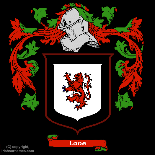 Lane Coat of Arms, Family Crest - Click here to view