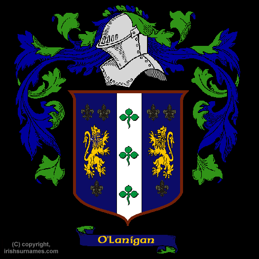O'Lanigan Coat of Arms, Family Crest - Click here to view