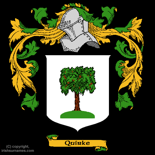 Quirke Coat of Arms, Family Crest - Click here to view