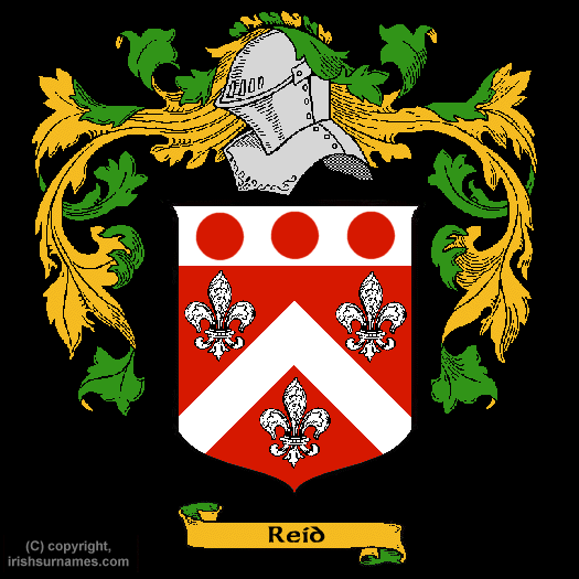 Crawford Family Crest. Reid family crest