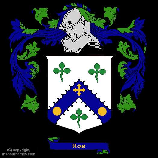 Roe family crest