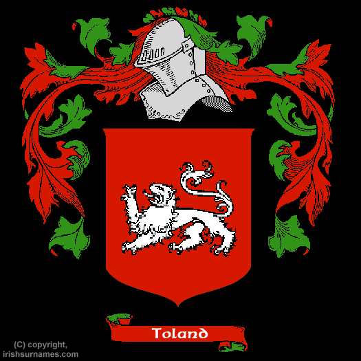 Toland family crest