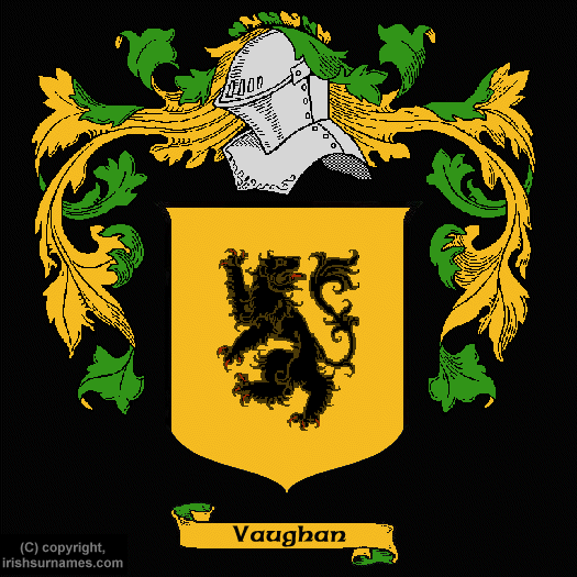 Vaughan Coat of Arms, Family Crest - Click here to view