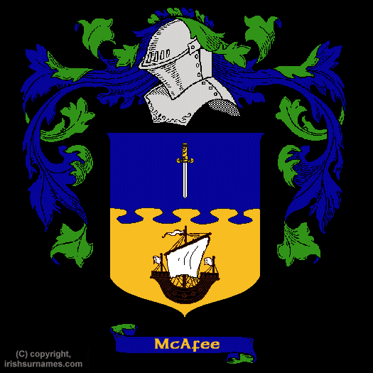 Mcafee Coat of Arms, Family Crest - Click here to view