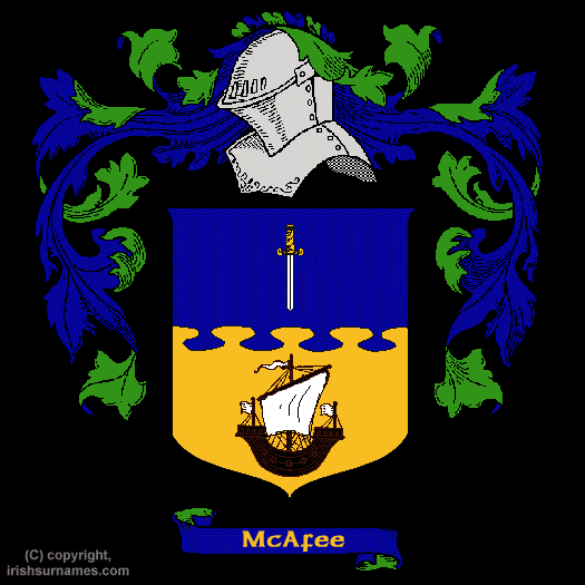 McAfee Coat of Arms, Family Crest - Click here to view