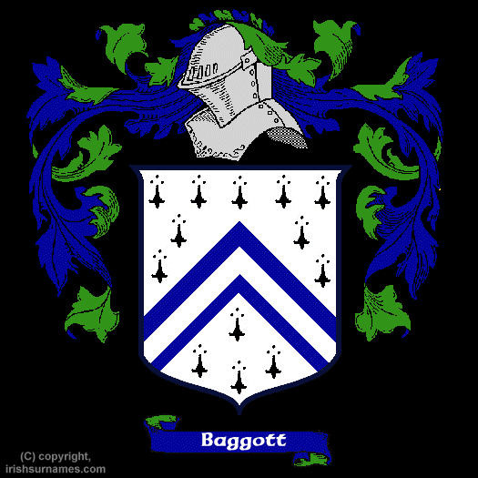 Baggott Coat of Arms, Family Crest - Click here to view