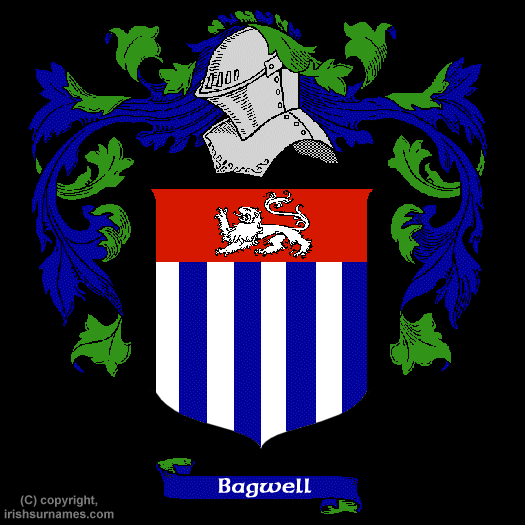 Bagwell Coat of Arms, Family Crest - Click here to view