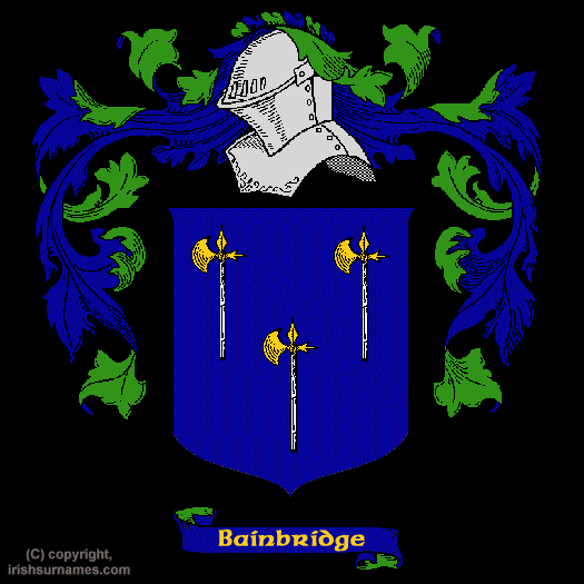 Bainbridge Coat of Arms, Family Crest - Click here to view