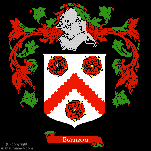 Bannon Coat of Arms, Family Crest - Click here to view