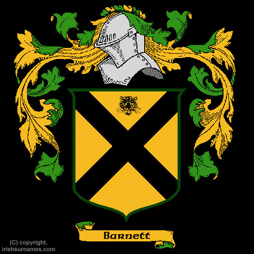 Barnett / Coat of Arms, Family Crest - Click here to view