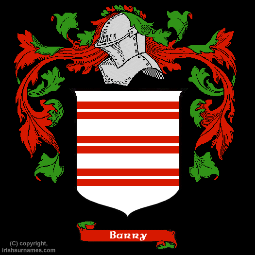 Barry Coat of Arms, Family Crest - Click here to view