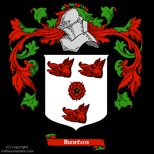 Barton Family Crest, Click Here to get Bargain Barton Coat of Arms Gifts