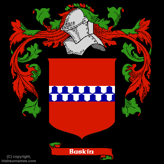 Baskin Family Crest, Click Here to get Bargain Baskin Coat of Arms Gifts