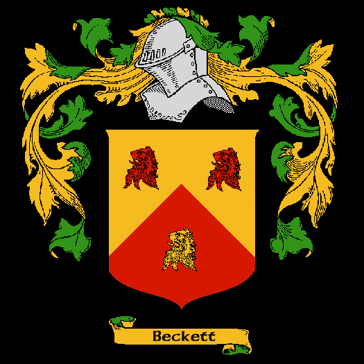 Beckett Coat of Arms, Family Crest - Click here to view
