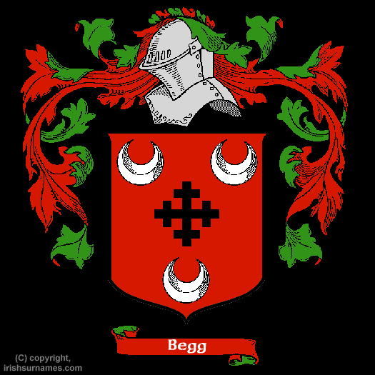 Begg Coat of Arms, Family Crest - Click here to view