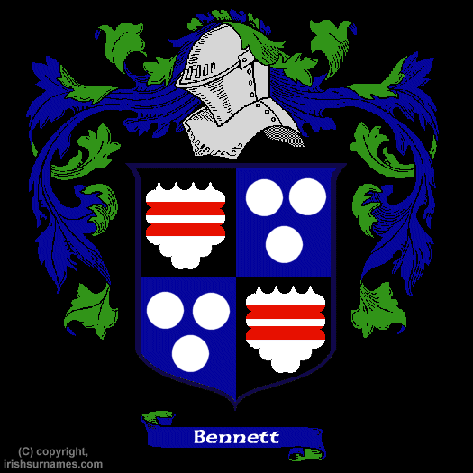 Bennett Coat of Arms, Family Crest - Click here to view