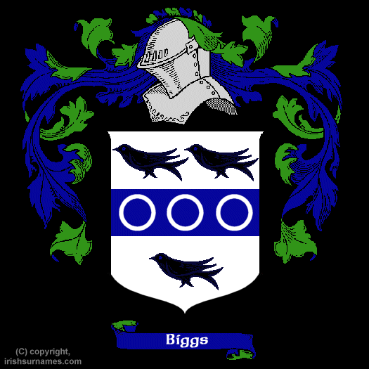 Biggs Coat of Arms, Family Crest - Click here to view