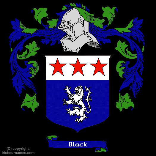 Black Coat of Arms, Family Crest - Click here to view