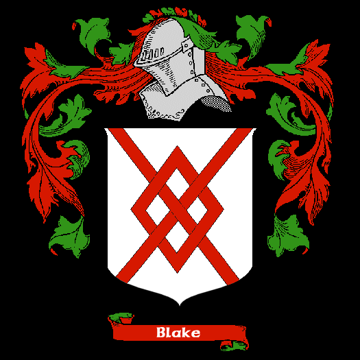 Blake Coat of Arms, Family Crest - Click here to view