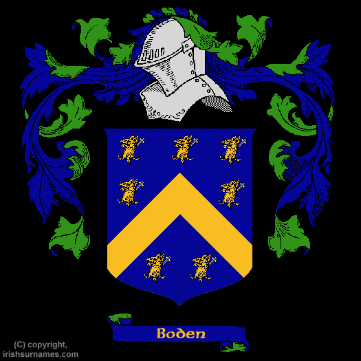 Boden Family Crest, Click Here to get Bargain Boden Coat of Arms Gifts