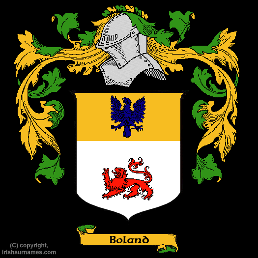 Boland Coat of Arms, Family Crest - Click here to view