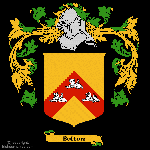 Bolton Coat of Arms, Family Crest - Click here to view