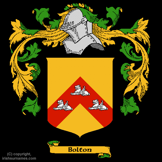 Bolton Family Crest, Click Here to get Bargain Bolton Coat of Arms Gifts