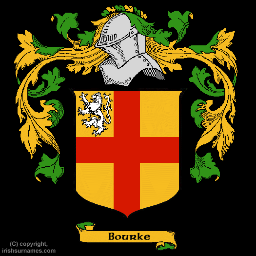 Bourke Coat of Arms, Family Crest - Click here to view