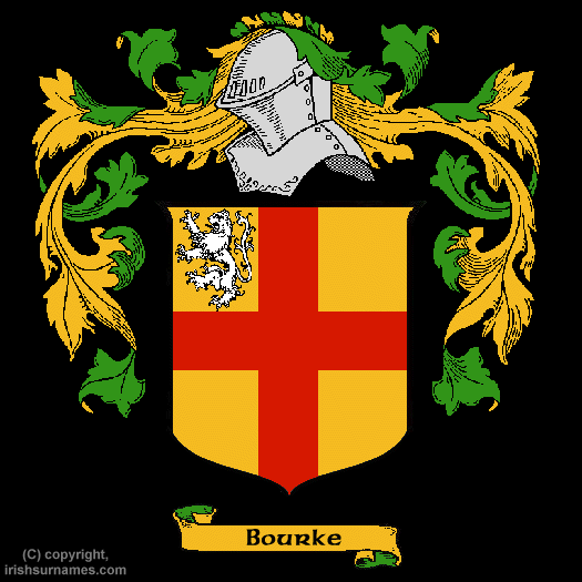 Bourke Family Crest, Click Here to get Bargain Bourke Coat of Arms Gifts