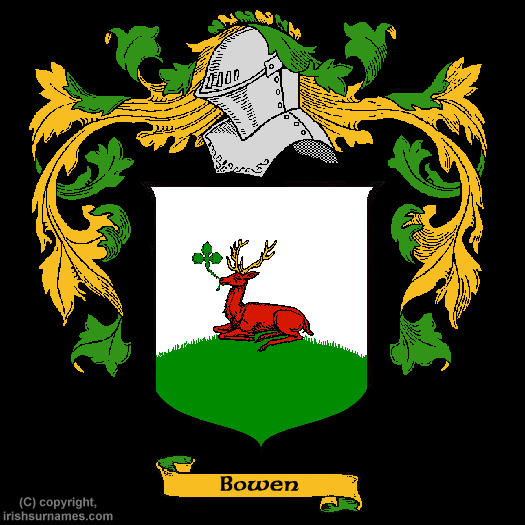 Bowen Coat of Arms, Family Crest - Click here to view