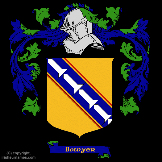 Bowyer Coat of Arms, Family Crest - Click here to view
