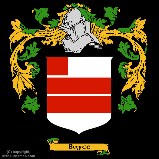 Boyce Coat of Arms, Family Crest - Click here to view