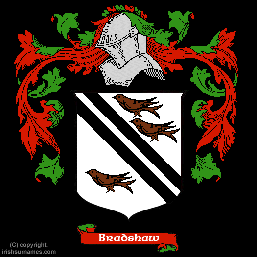 Bradshaw Coat of Arms, Family Crest - Click here to view