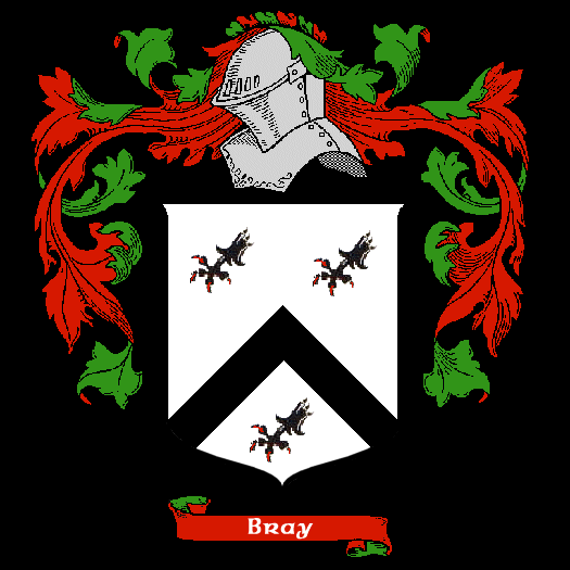Bray Coat of Arms, Family Crest - Click here to view