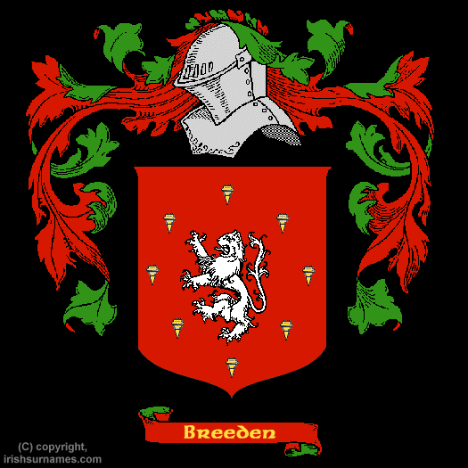 Breeden Coat of Arms, Family Crest - Click here to view