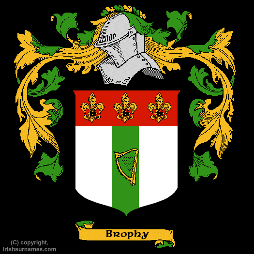 Brophy Family Crest, Click Here to get Bargain Brophy Coat of Arms Gifts