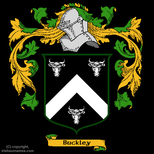 Buckley Coat of Arms, Family Crest - Click here to view