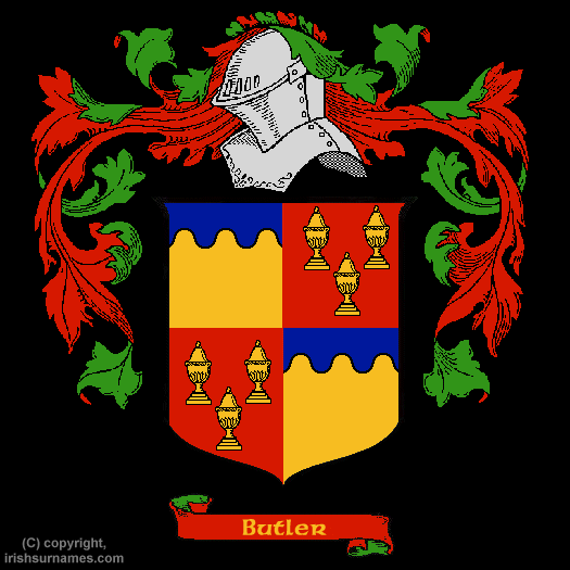 Butler Coat of Arms, Family Crest - Click here to view