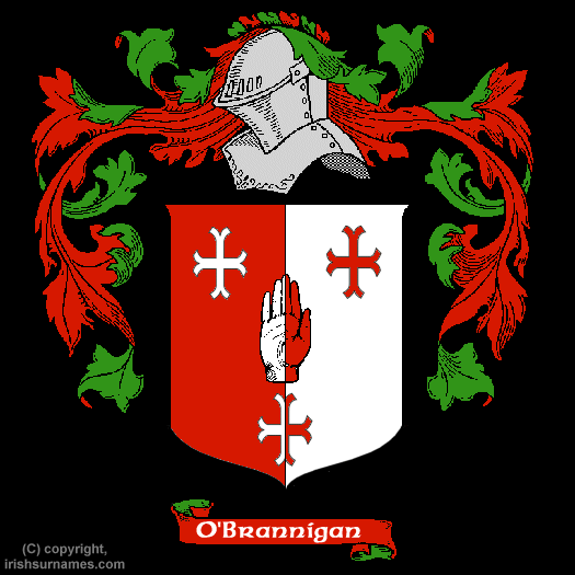 O'Brannigan Coat of Arms, Family Crest - Click here to view