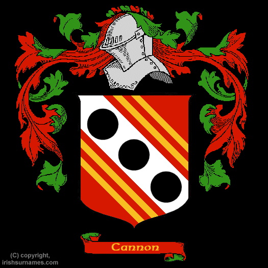 Cannon Family Crest, Click Here to get Bargain Cannon Coat of Arms Gifts