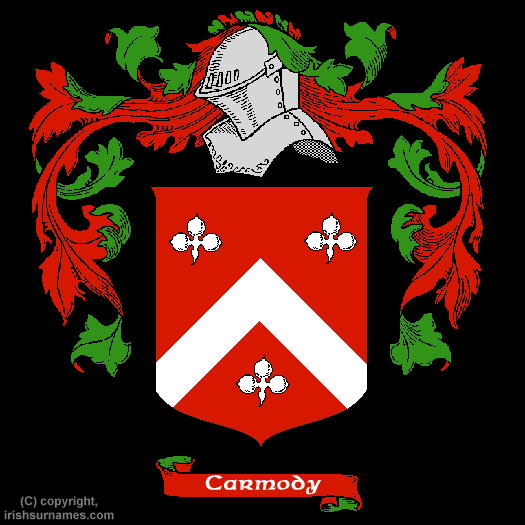 Carmody Coat of Arms, Family Crest - Click here to view