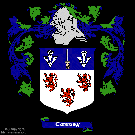 Carney Coat of Arms, Family Crest - Click here to view