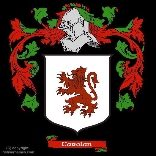 Carolan Coat of Arms, Family Crest - Click here to view