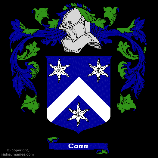 Carr Coat of Arms, Family Crest - Click here to view