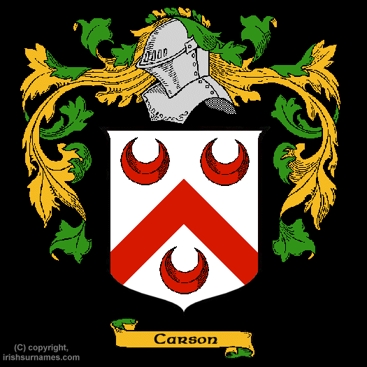 Carson Family Crest, Click Here to get Bargain Carson Coat of Arms Gifts