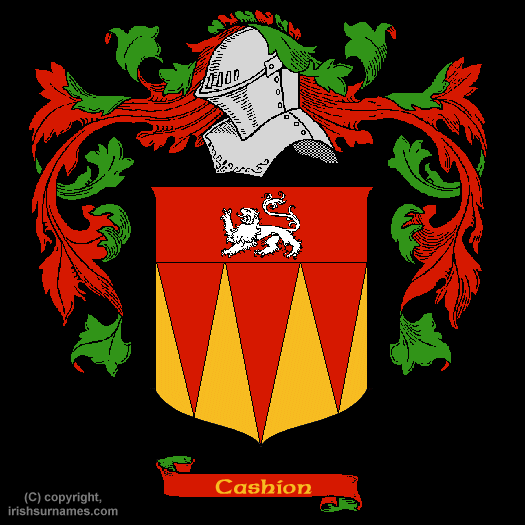 Cashion Coat of Arms, Family Crest - Click here to view