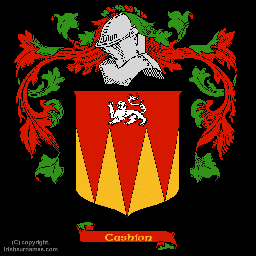 Cashion Family Crest, Click Here to get Bargain Cashion Coat of Arms Gifts